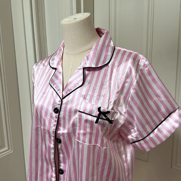 Shein Pink Striped Pajamas 🩷 - Picture 3 of 4